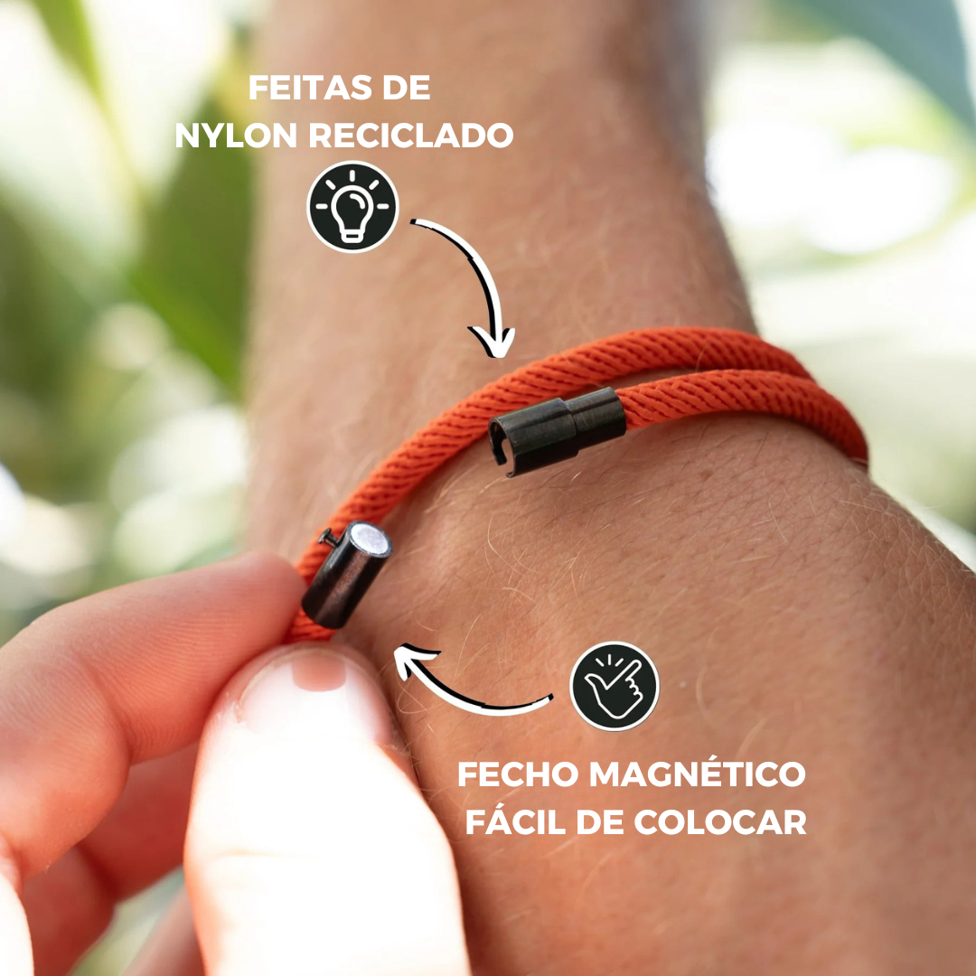 Orange minimalistisches Seilarmband