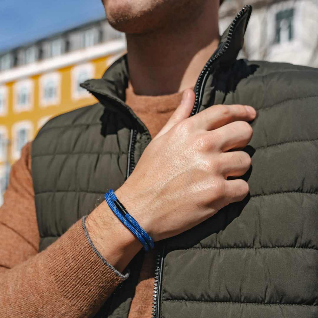 Dunkelblau minimalistisches Seilarmband