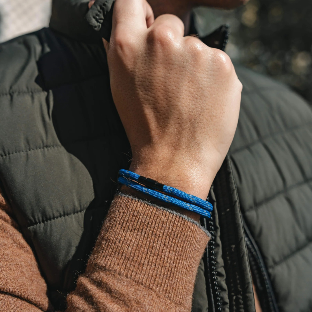 Dunkelblau minimalistisches Seilarmband