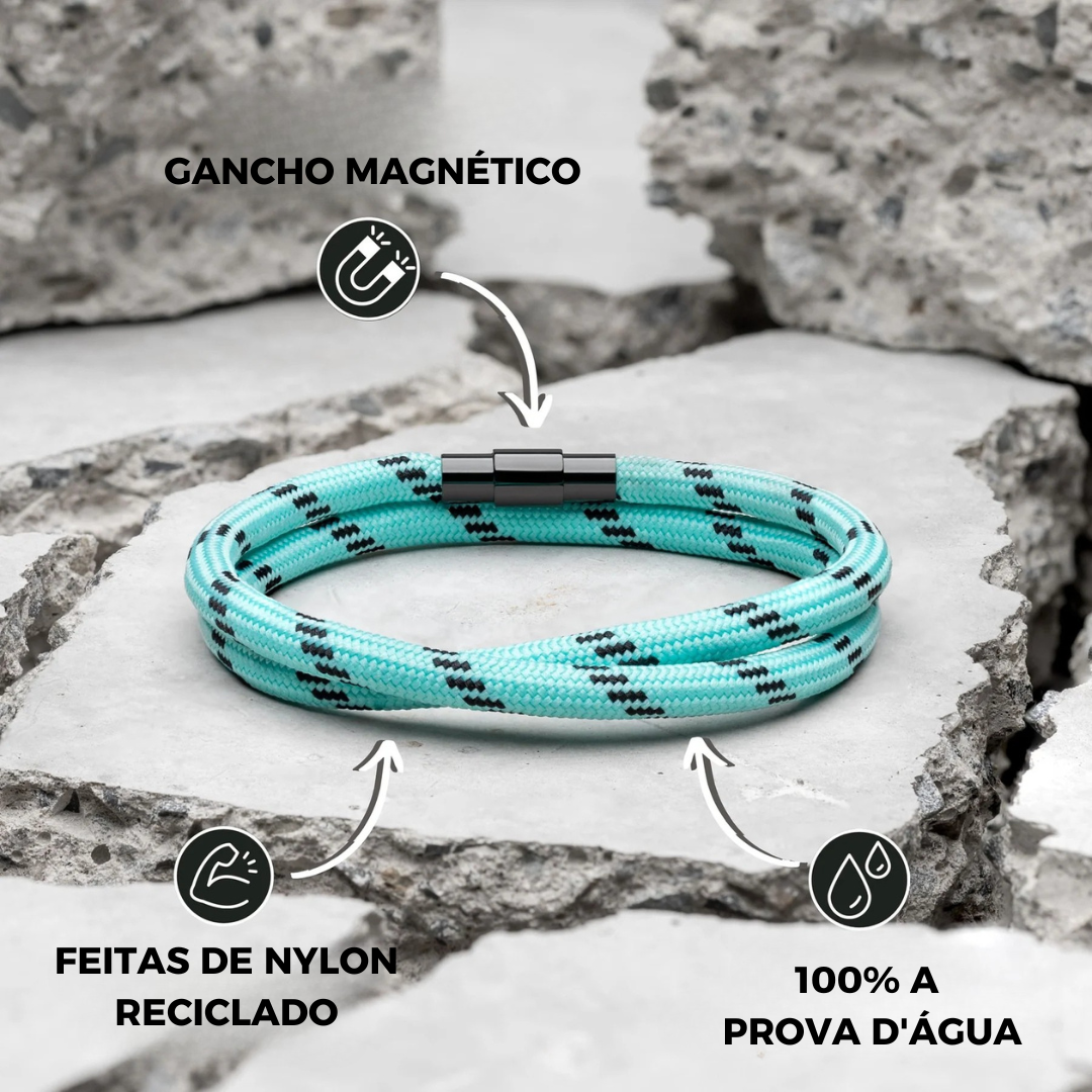 Hellblau minimalistisches Seilarmband