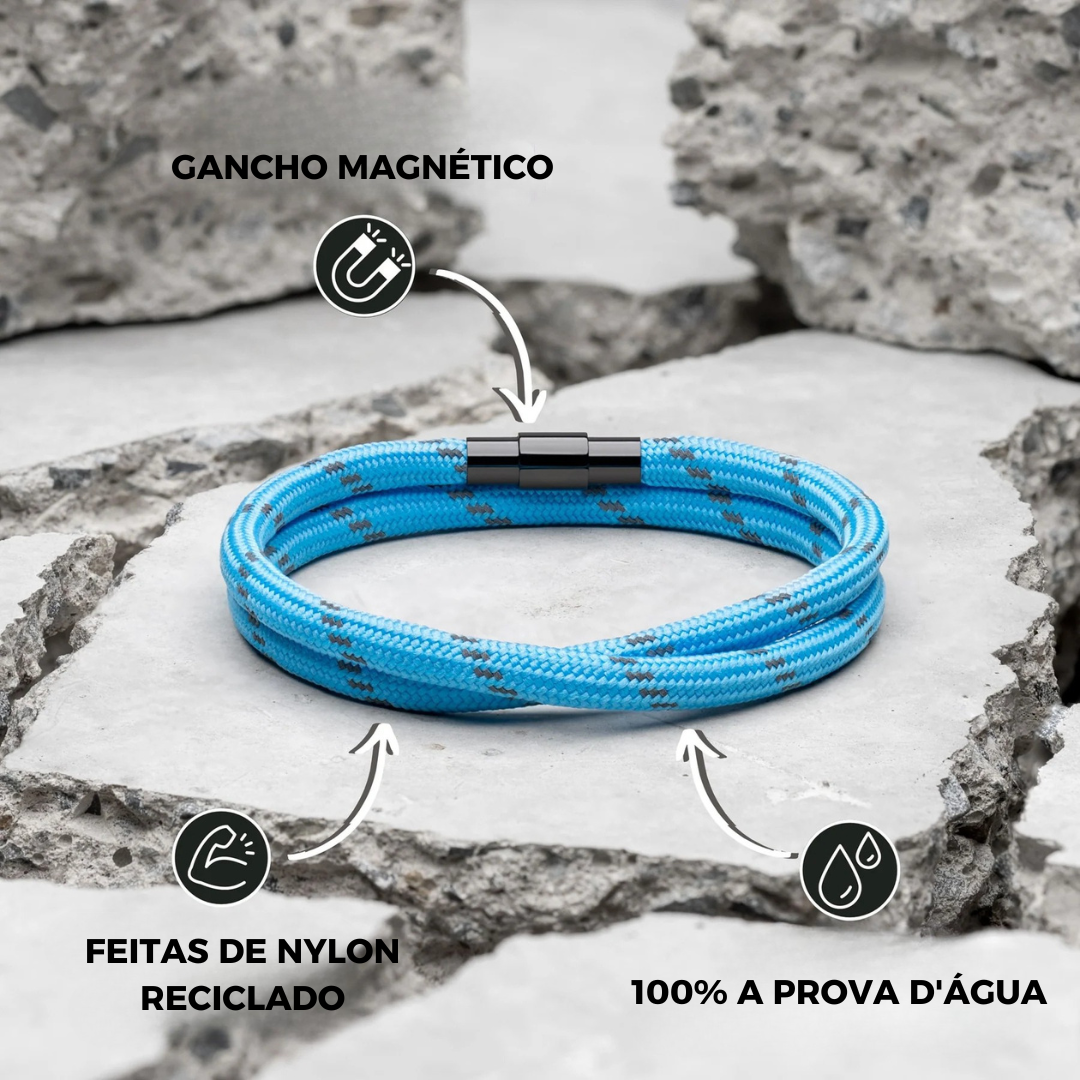 Blaues minimalistisches Seilarmband