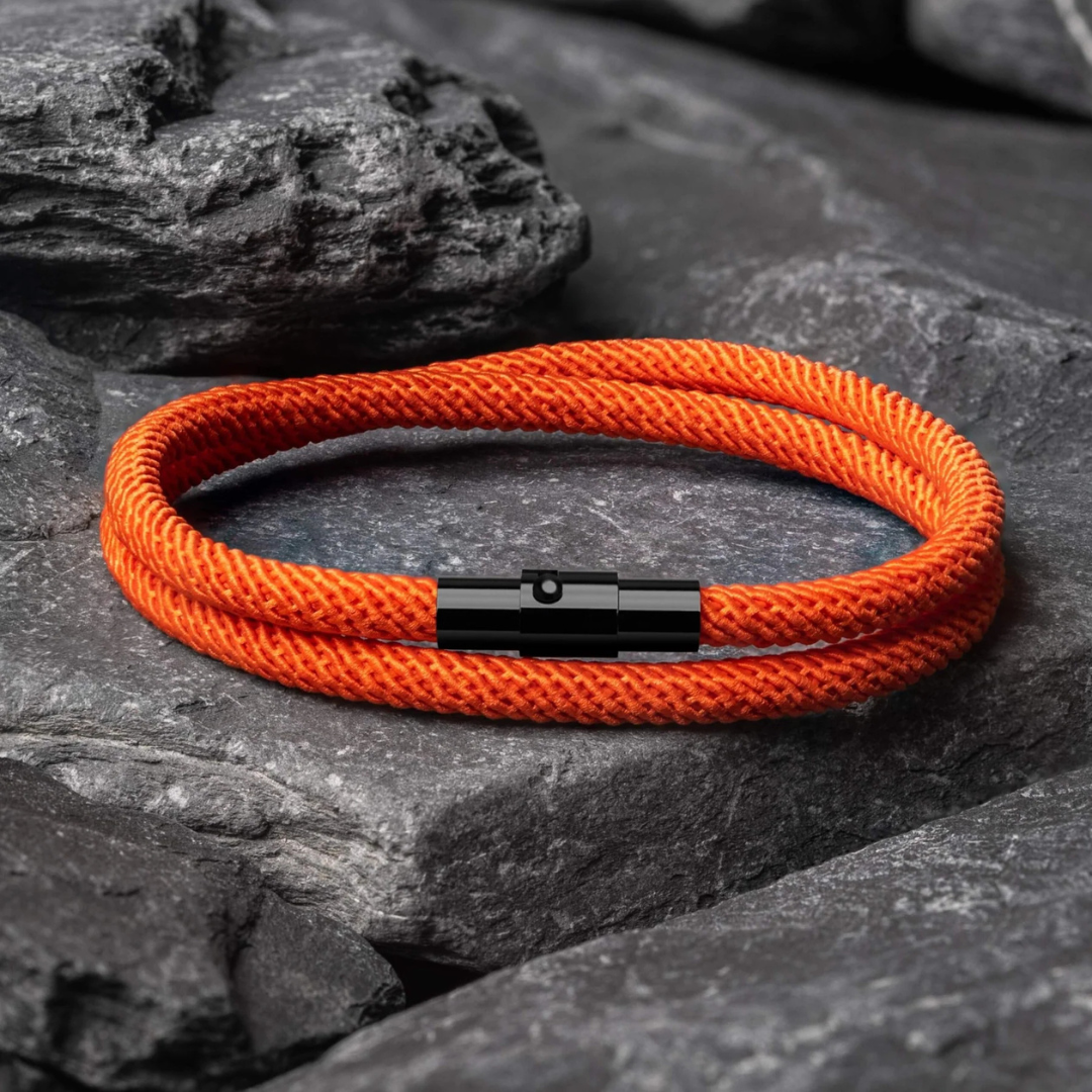 Orange Minimalist Rope Bracelet