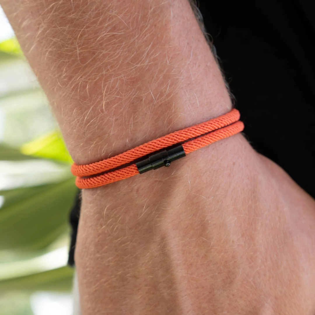 Orange Minimalist Rope Bracelet