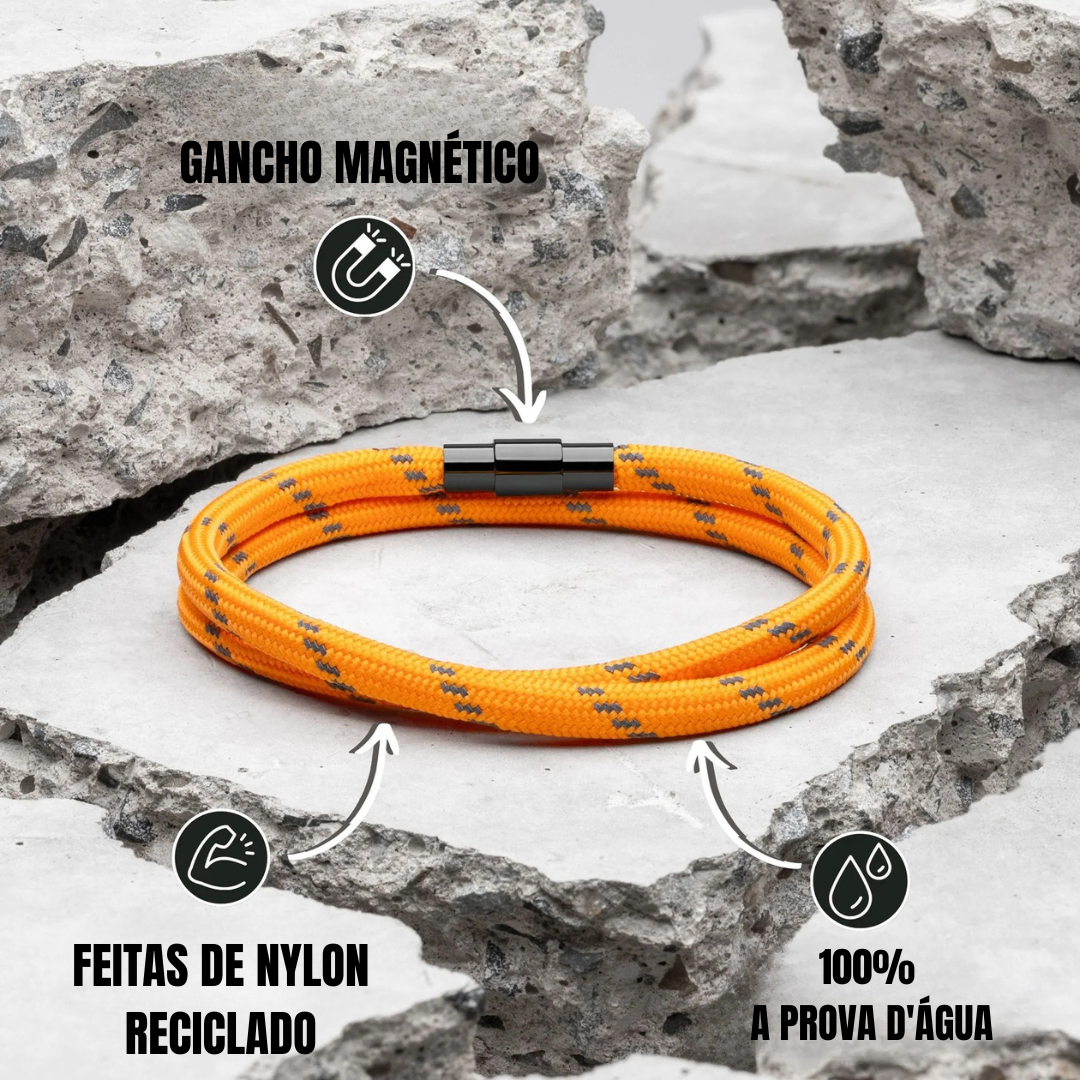 Orange minimalistisches Seilarmband