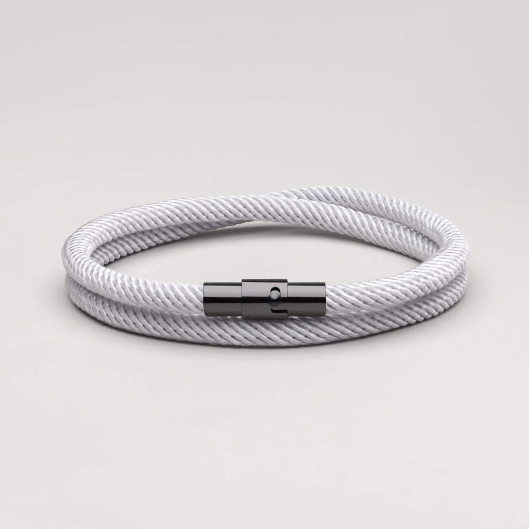 Graues minimalistisches Seilarmband