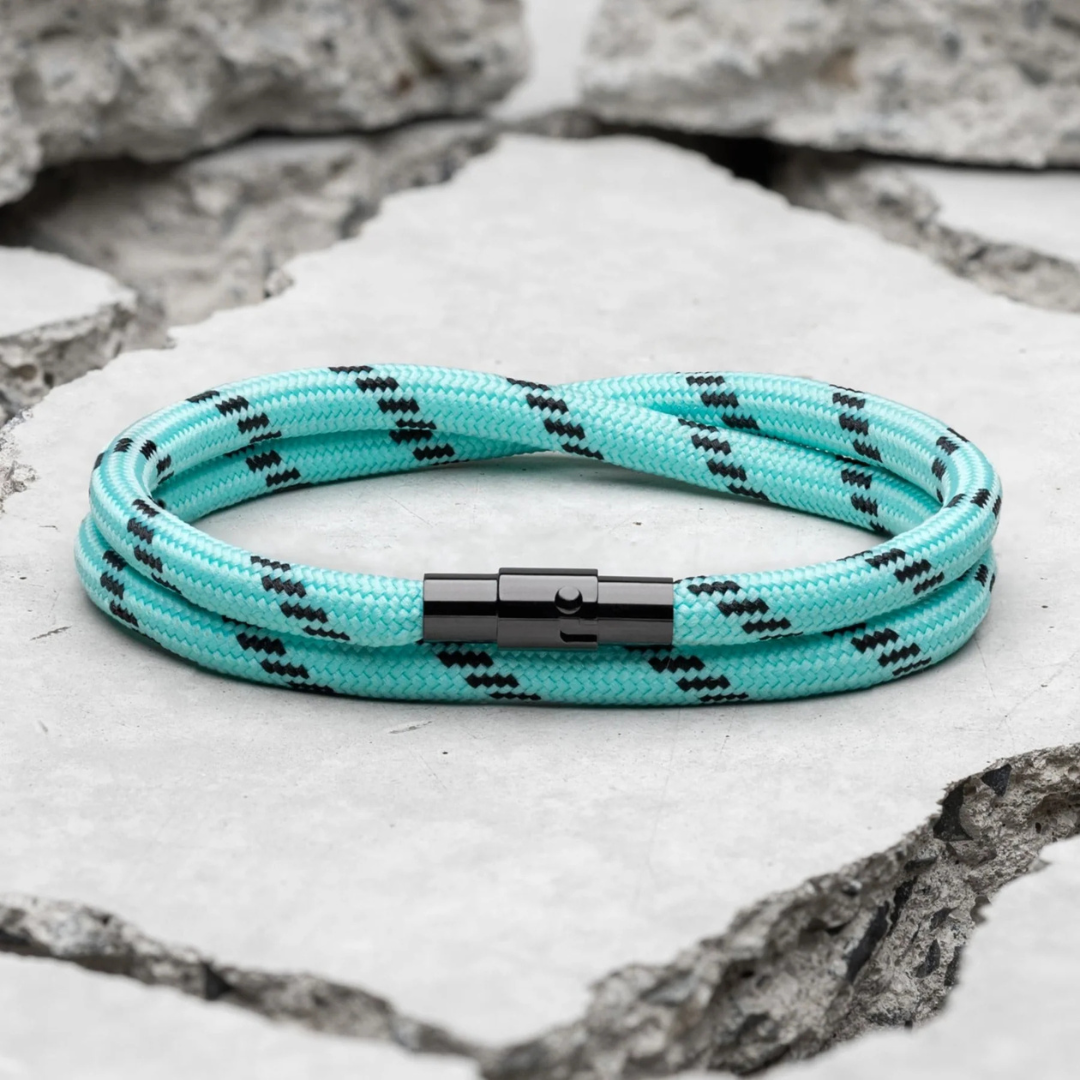 Light Blue Minimalist Rope Bracelet