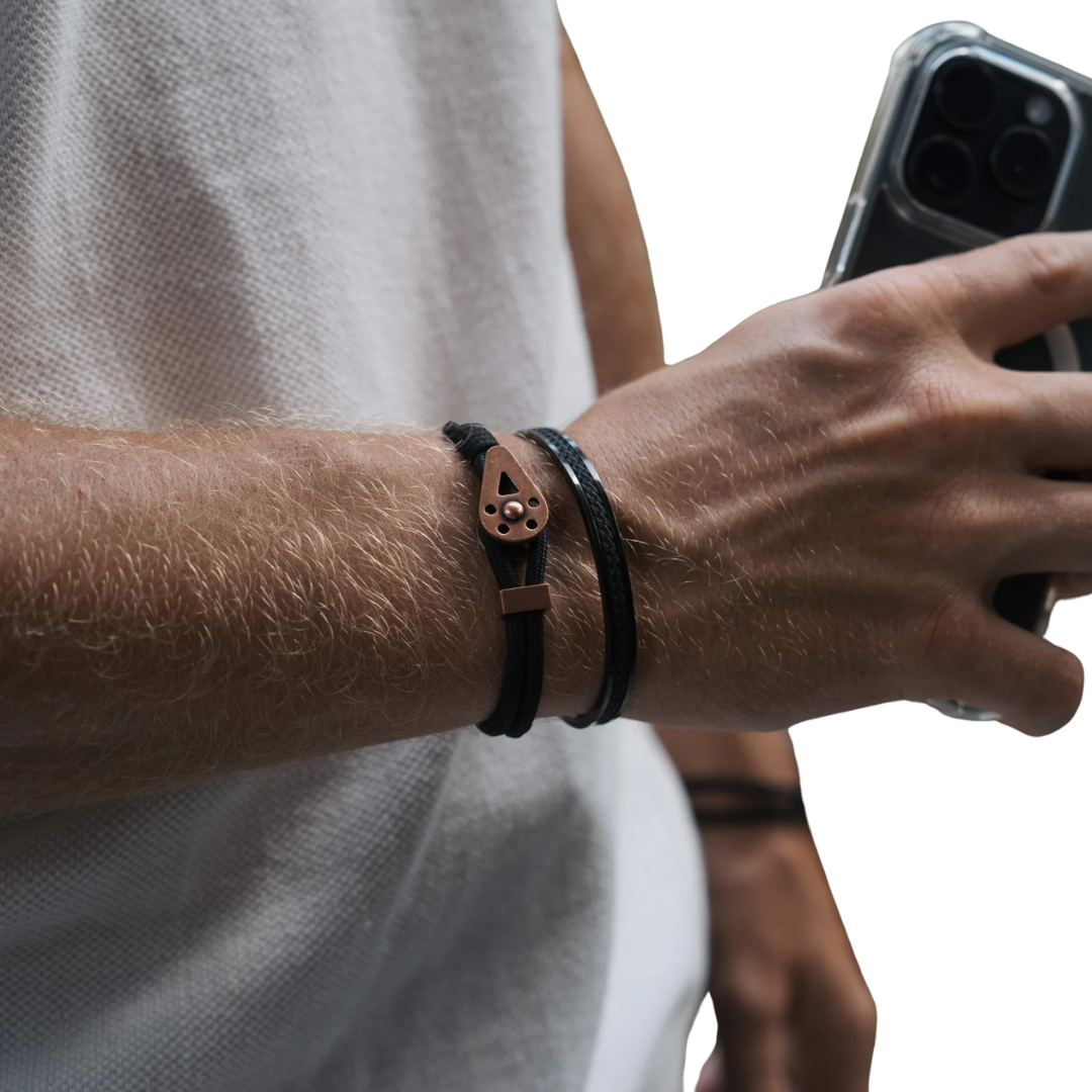 Black Copper Rope Bracelet