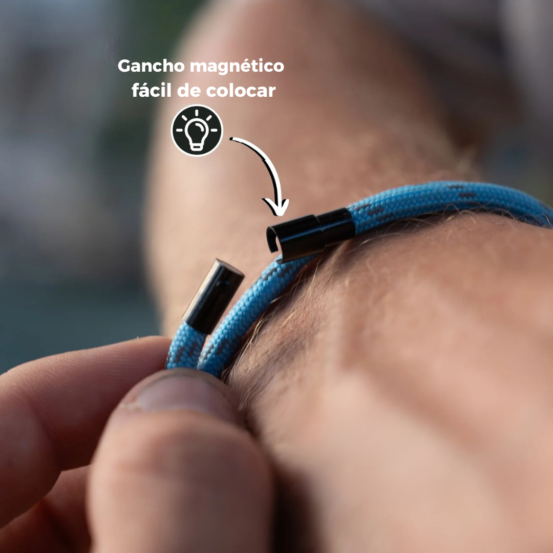 Blaues minimalistisches Seilarmband