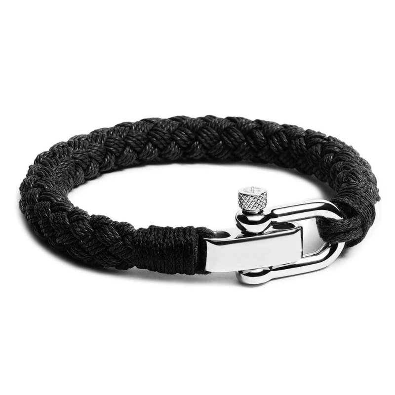 Black Cotton Rope Bracelet