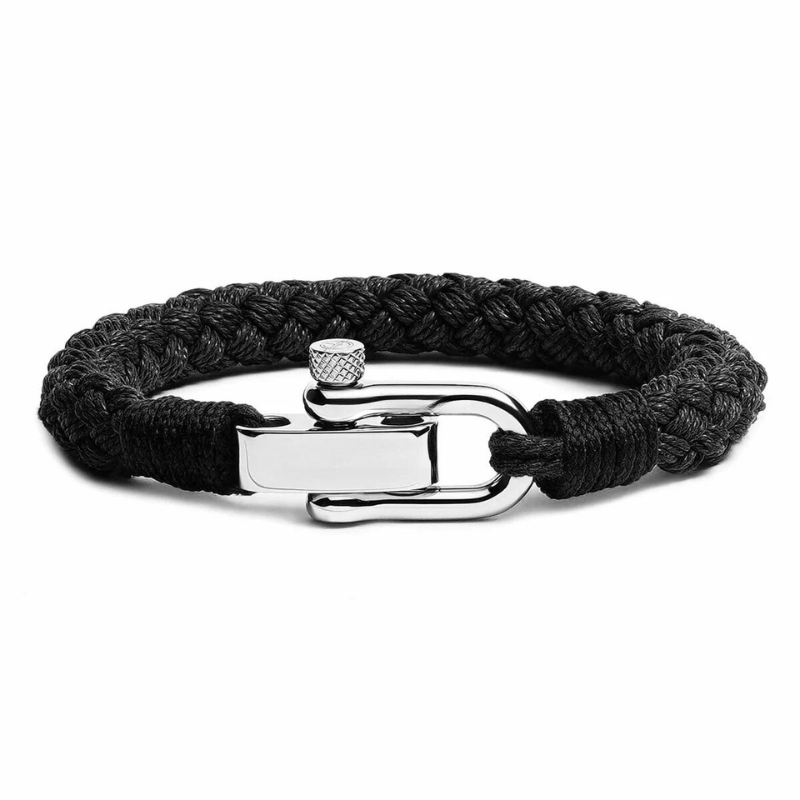Black Cotton Rope Bracelet
