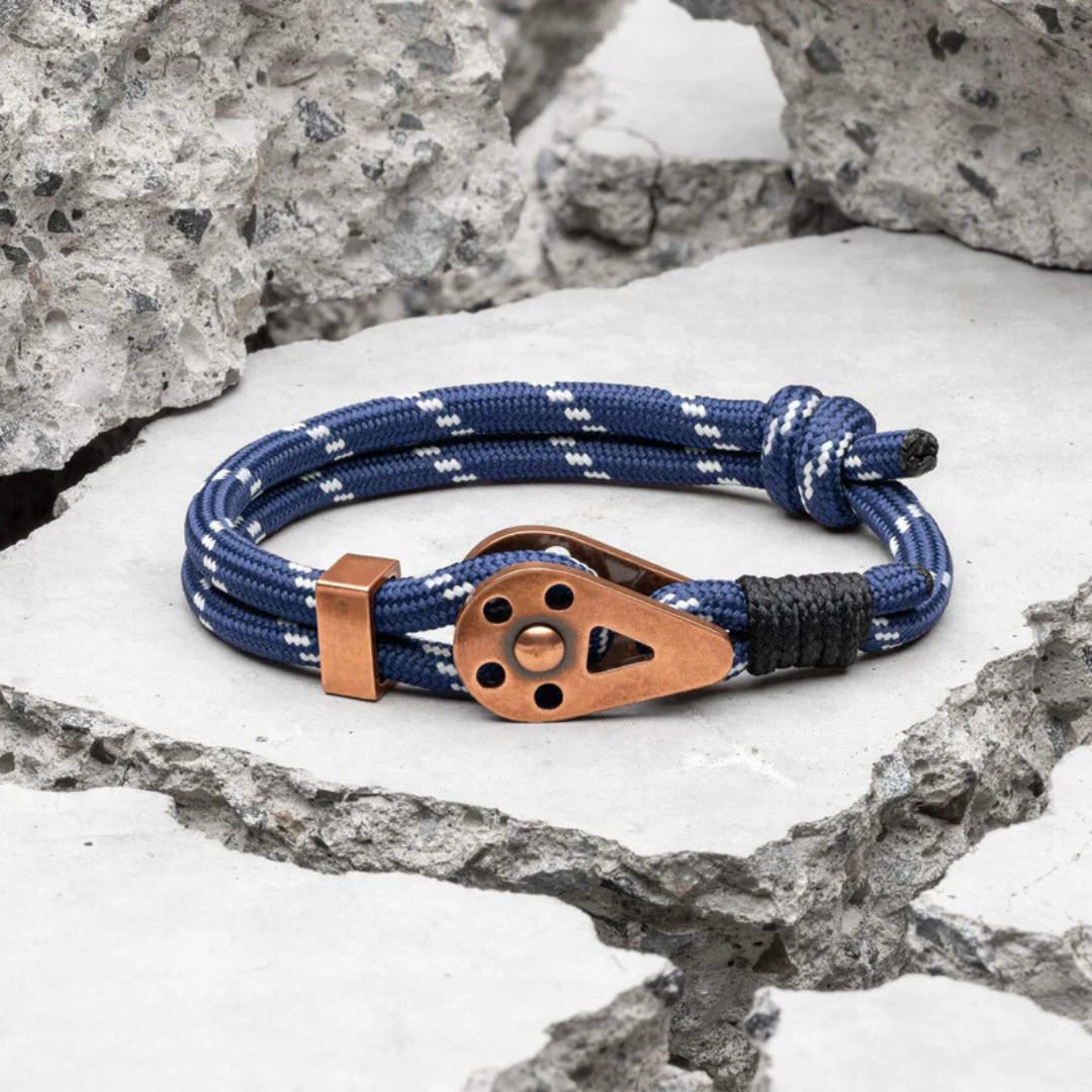 Blue Copper Rope Bracelet