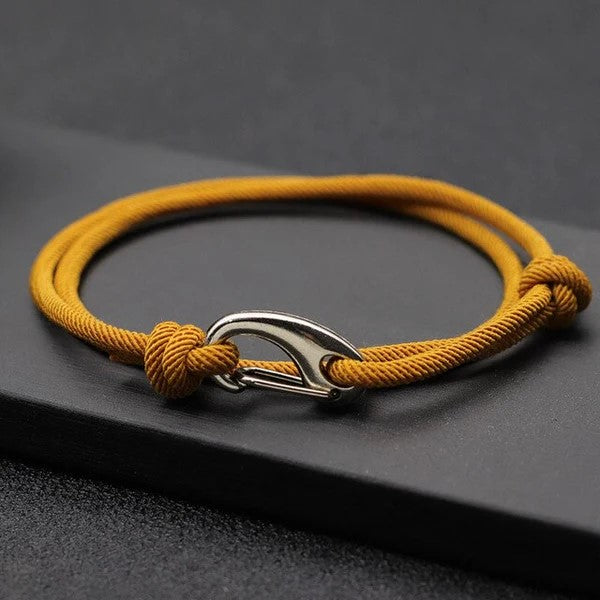 Mustard Rope Bracelet