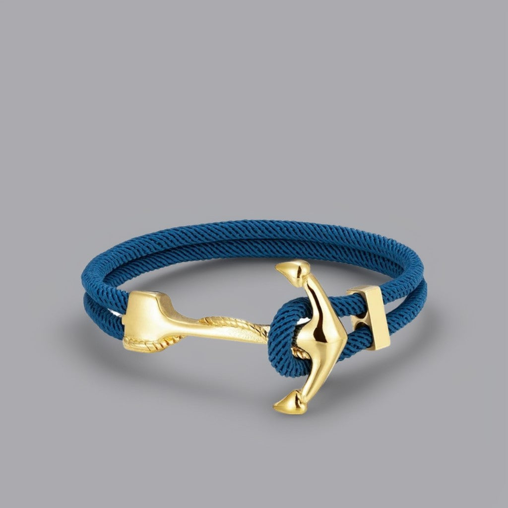 Blue Survival Rope Bracelet