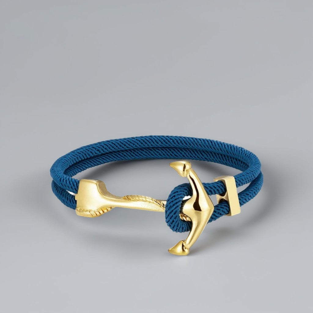 Blue Survival Rope Bracelet