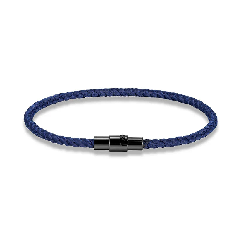 Blue Minimalist Rope Bracelet