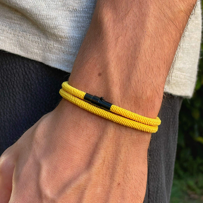 Yellow Minimalist Rope Bracelet