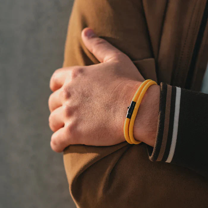 Gelbe minimalistisches Seilarmband
