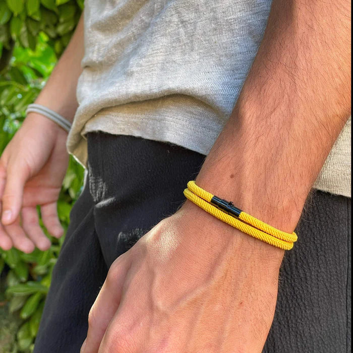 Gelbe minimalistisches Seilarmband
