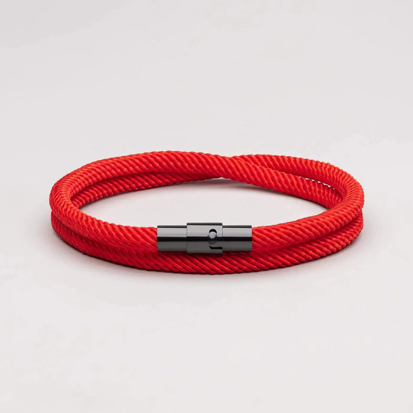 Rote minimalistische Seilarmband