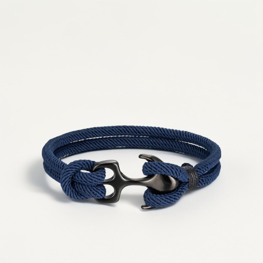 Blue Anchor Rope Bracelet