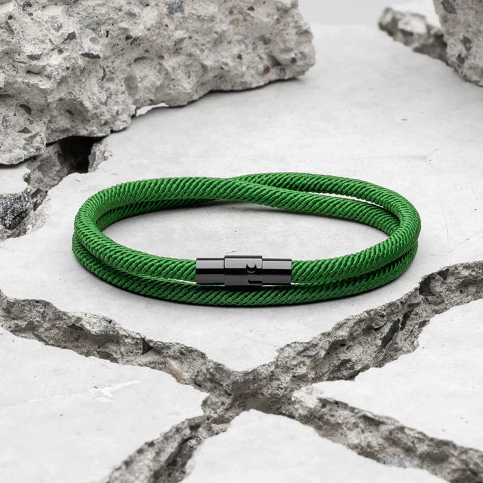 Green Minimalist Rope Bracelet