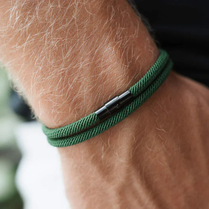 Green Minimalist Rope Bracelet