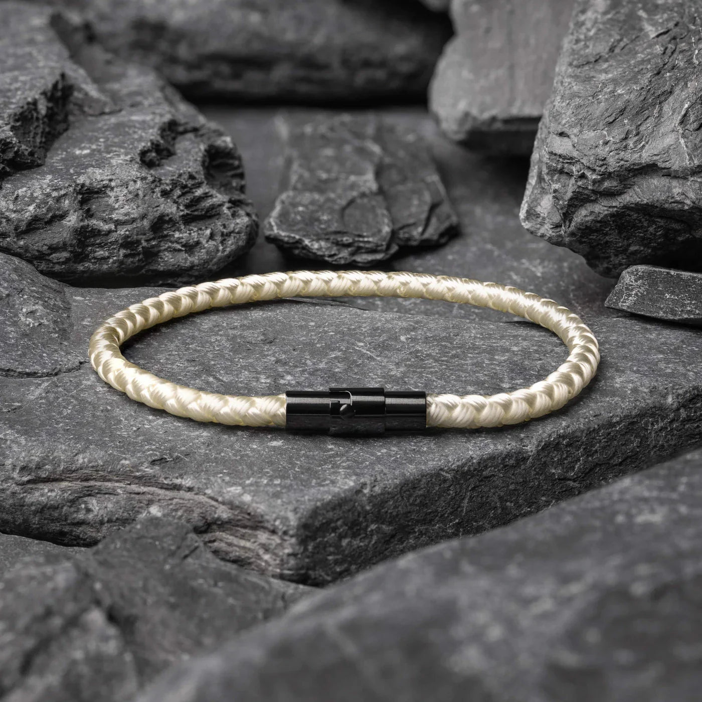 White Minimalist Rope Bracelet