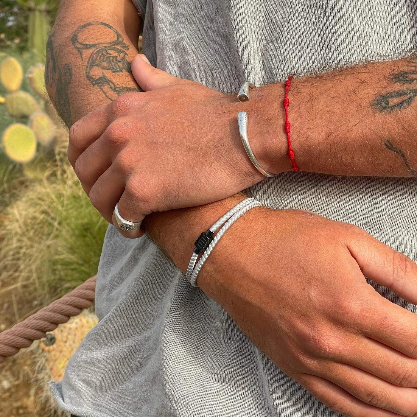 White Minimalist Rope Bracelet