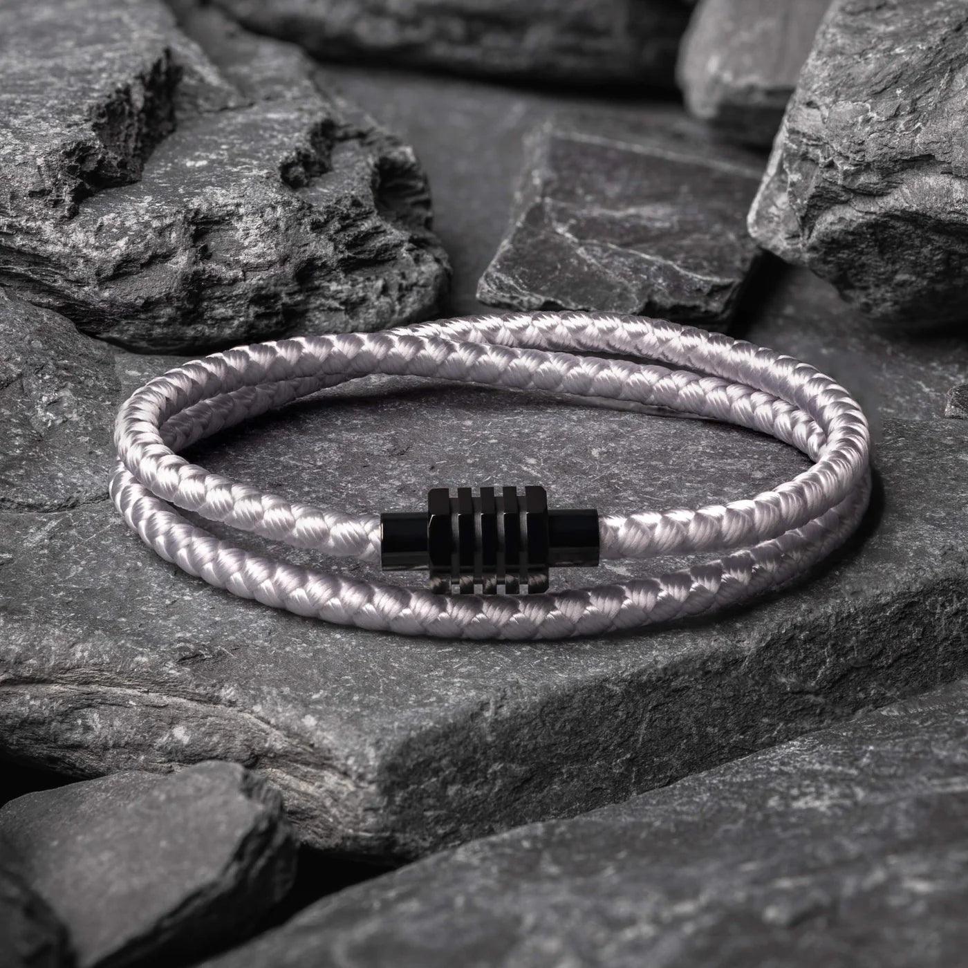 White Minimalist Rope Bracelet