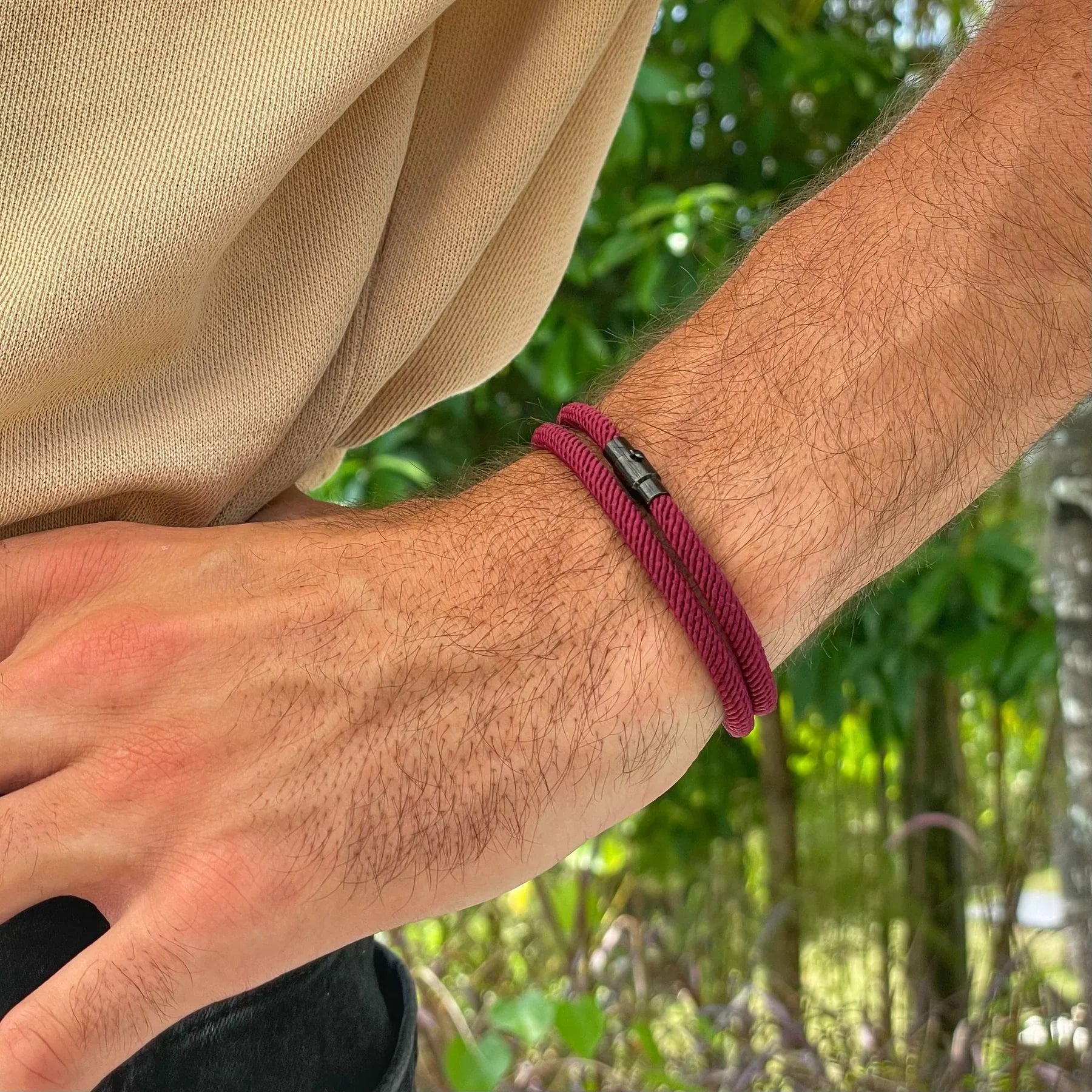 Wine Minimalist Rope Bracelet