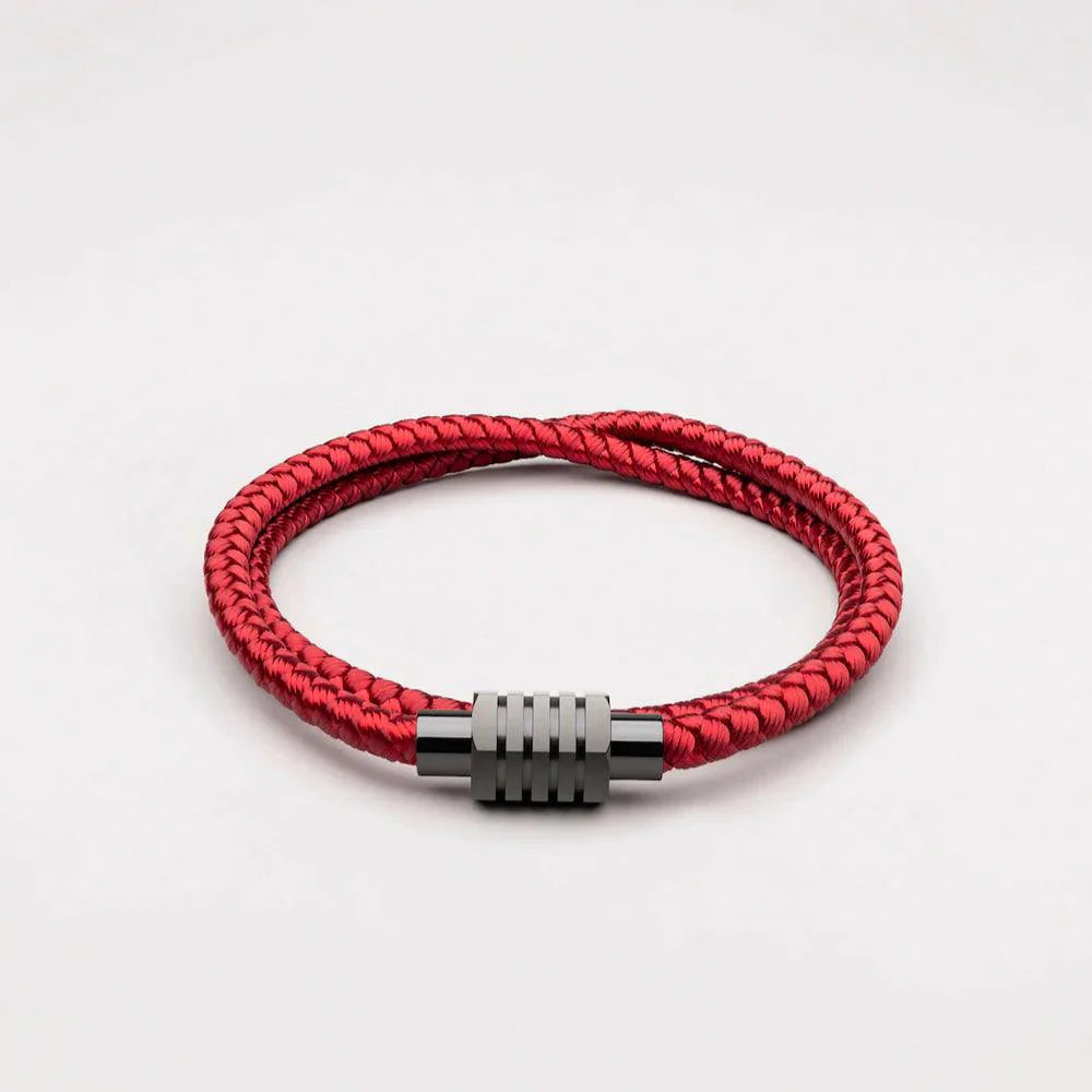 Red Minimalist Rope Bracelet