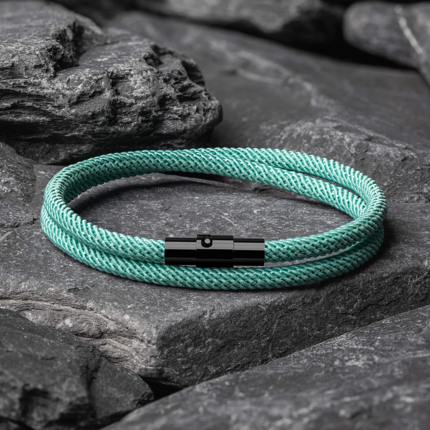 Hellblau minimalistisches Seilarmband