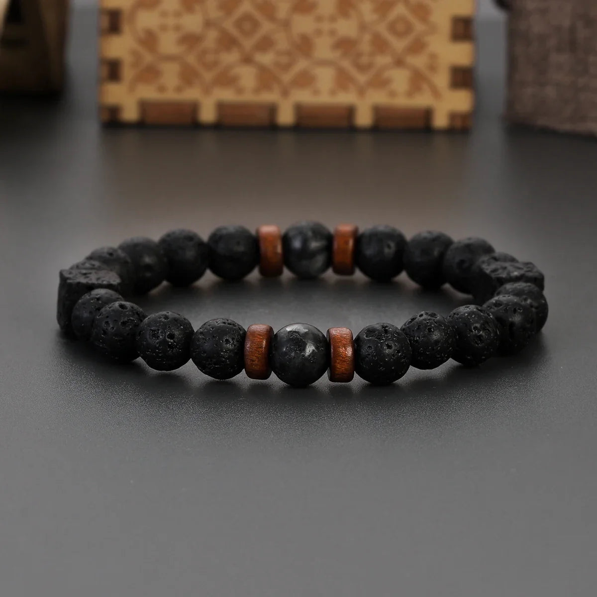 Volcanic Lava Stone Bracelet