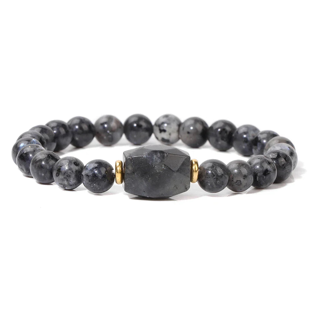 Black Labradorite Stone Bracelet