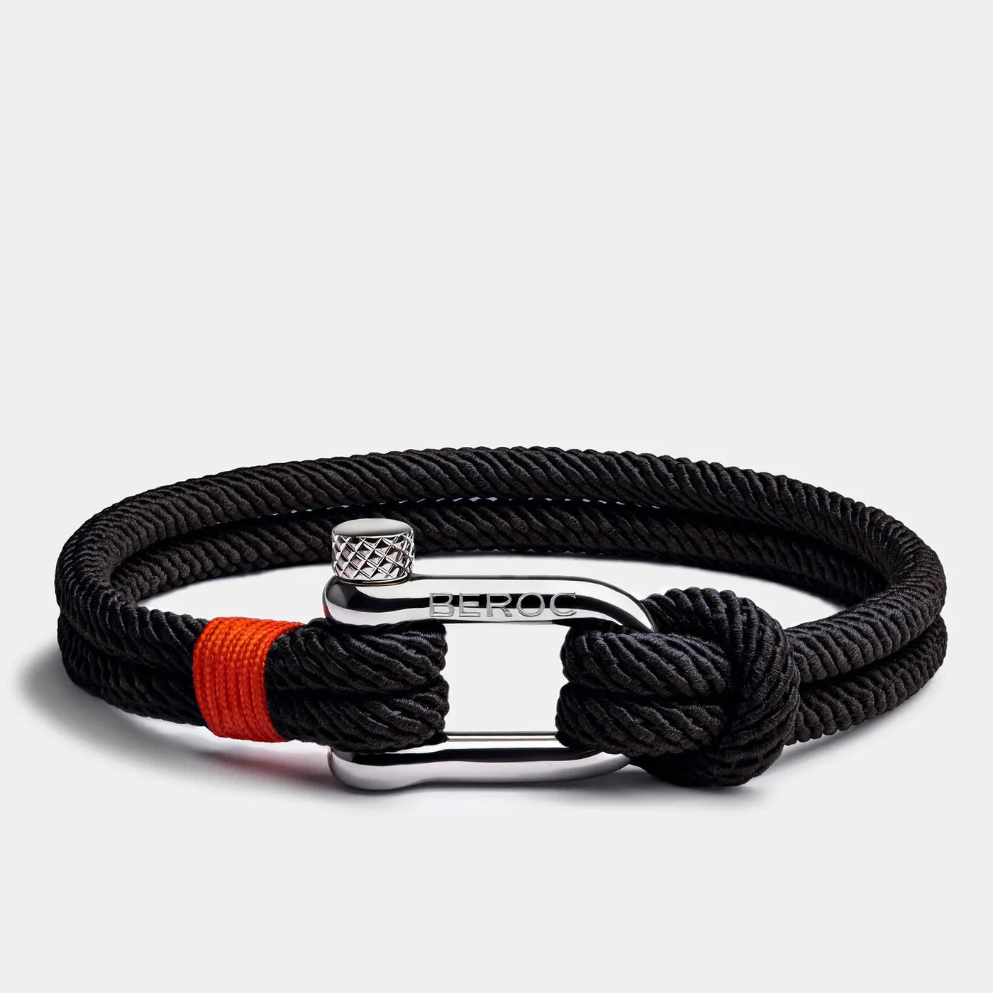 Schwarzes Seilarmband
