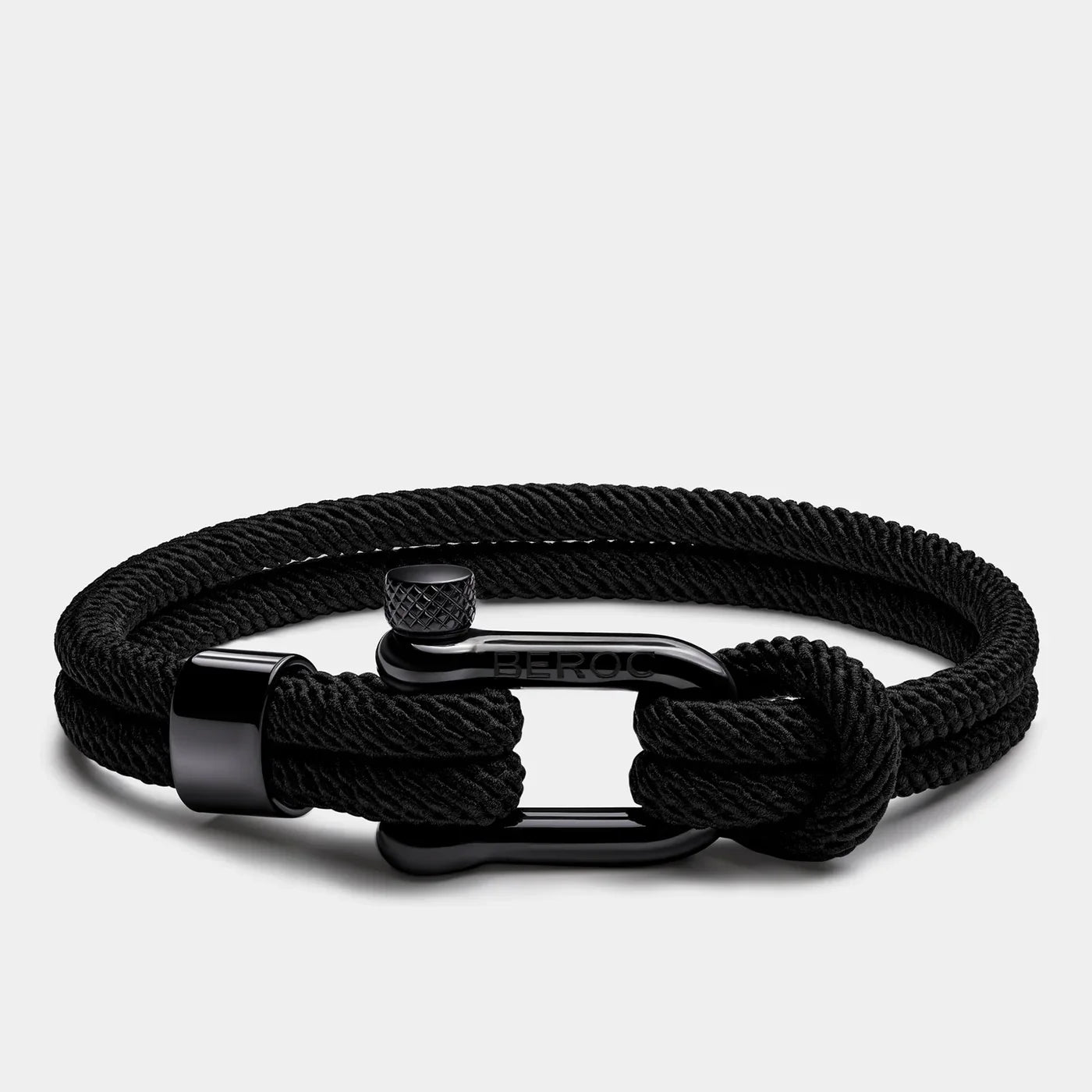 Schwarzes Seilarmband