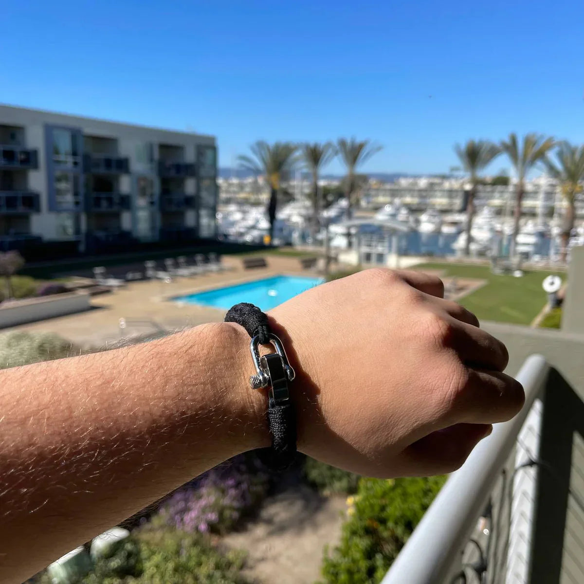 Black Cotton Rope Bracelet