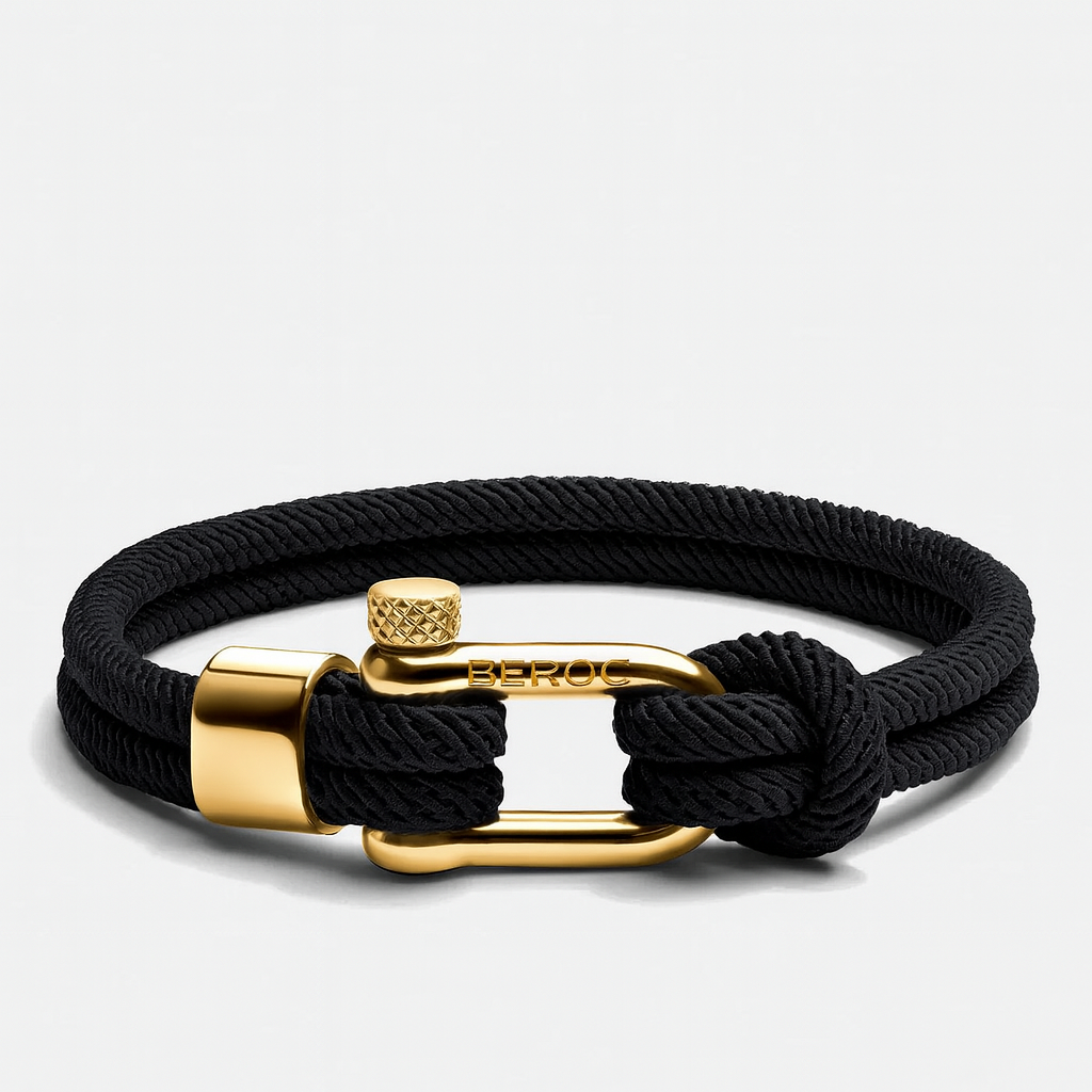 Black Gold Rope Bracelet