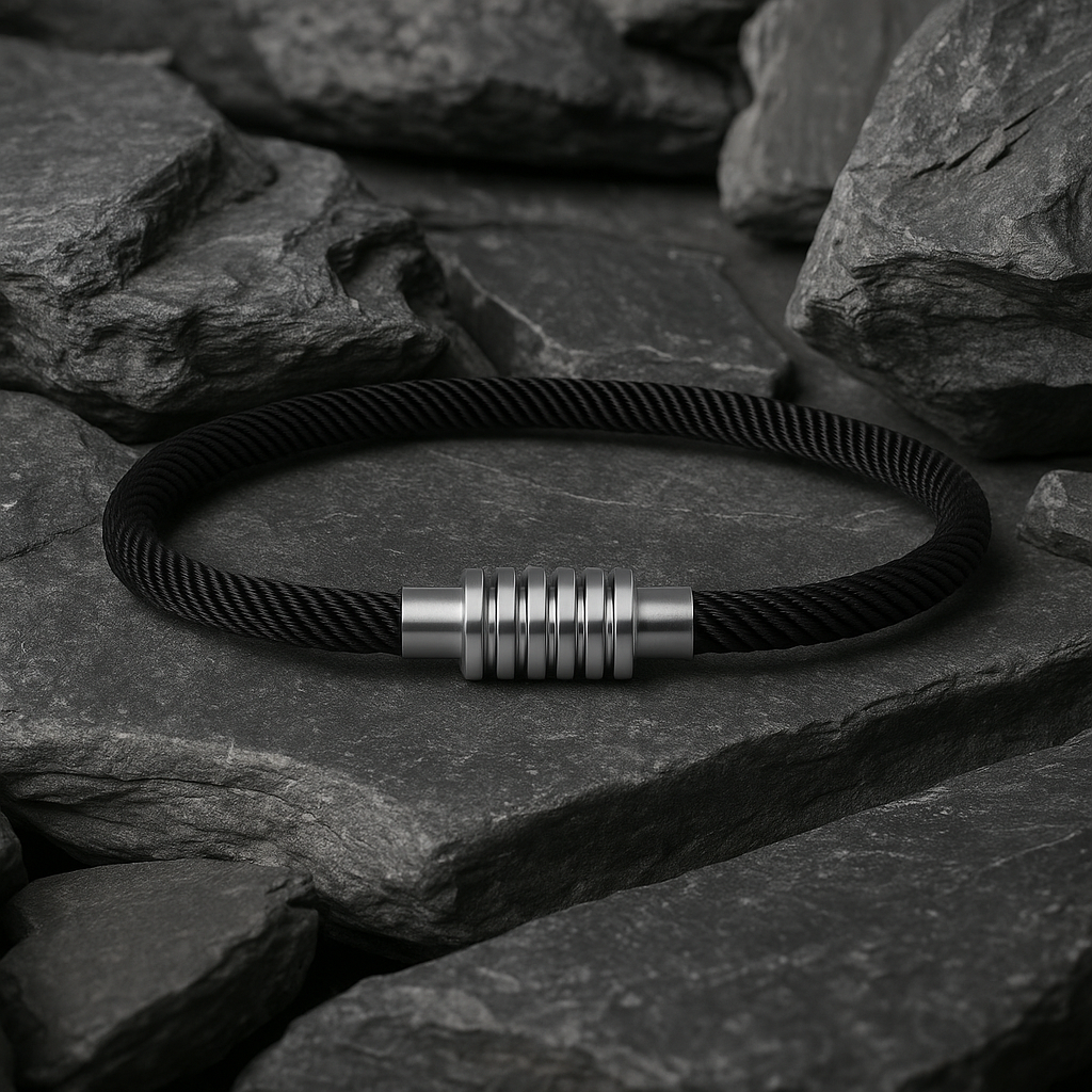 Black Surfer Rope Bracelet